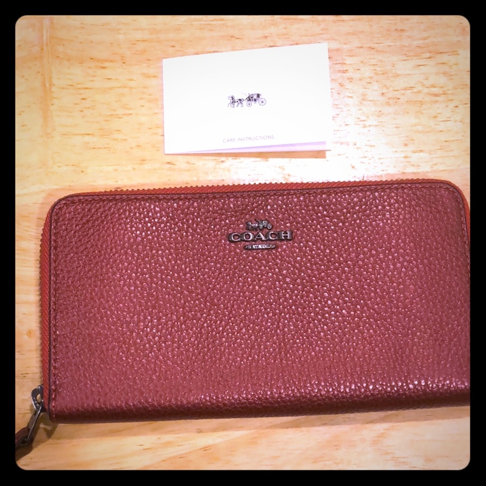 Metallic coach wallet! Brand new!
